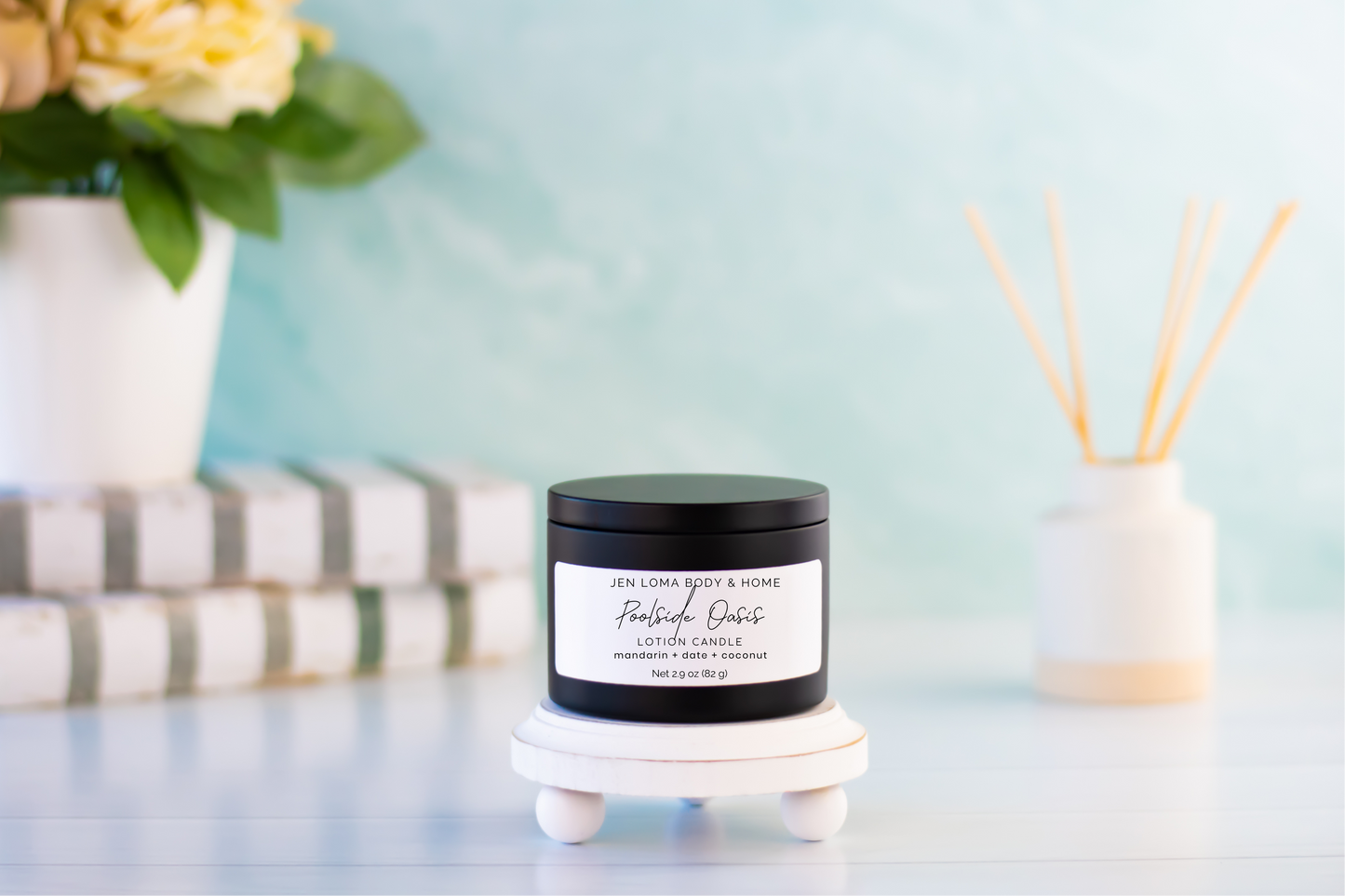 Poolside Oasis Scented Lotion Candle - 2.9 oz